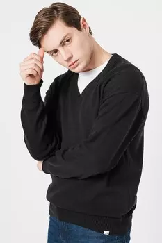 Свитер Durant с круглым вырезом и заниженными рукавами !Solid, черный