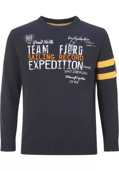 Свитер ДЖЕСПЕР JAN VANDERSTORM, темно-синий