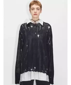 Свитер e с потертыми деталями Hope, мультиколор