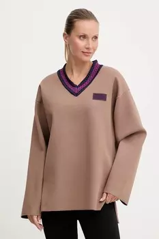 Свитер Ea7 Emporio Armani, бежевый