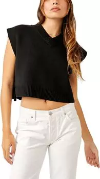 Свитер Easy Street Vest Free People, черный