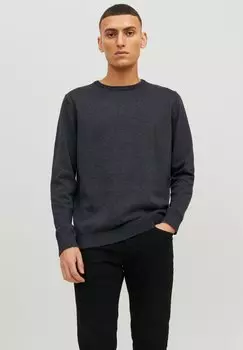 Свитер EBASIC CREW NECK NOOS Jack & Jones, темно-серый меланж