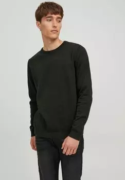 Свитер EBASIC CREW NECK NOOS Jack & Jones, темно-зеленый