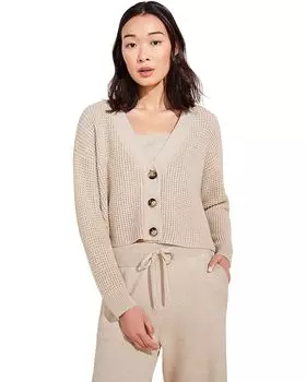 Свитер Eberjey Recycled - The Cropped Cardigan, цвет Oat