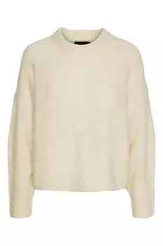 Свитер - Ecru - Классический крой PIECES, экрю