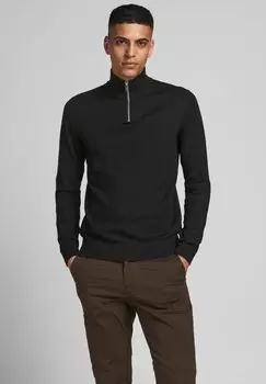 Свитер EEMIL HALF ZIP NOOS Jack & Jones, черный