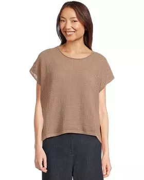 Свитер Eileen Fisher Jewel Neck Sweater, цвет Cocoa