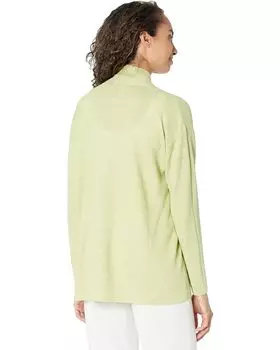 Свитер Eileen Fisher Organic Linen Delave High Collar Cardigan, цвет Canary