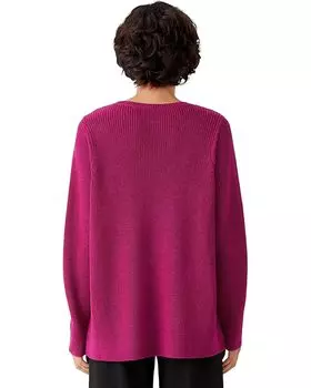 Свитер Eileen Fisher Pullover Sweater in Merino Wool, цвет Magenta