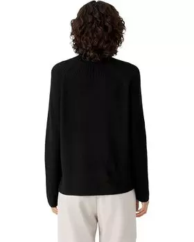 Свитер Eileen Fisher Turtleneck Raglan Merino Sweater, черный