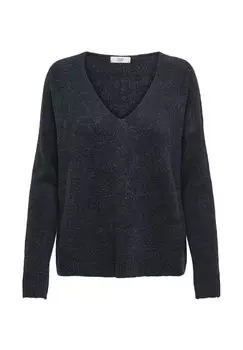 Свитер ELANORA V-NECK NOOS JDY, темно-синий