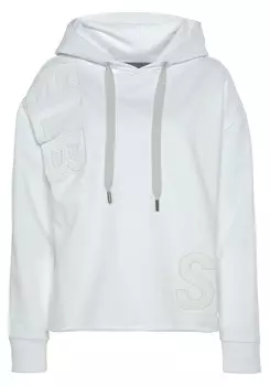 Свитер ELBSAND Kapuzensweatshirt, белый