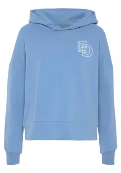 Свитер ELBSAND Kapuzensweatshirt, цвет azurblau