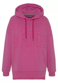 Свитер ELBSAND Kapuzensweatshirt, розовый