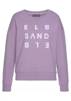 Свитер ELBSAND Sweatshirt, фиолетовый