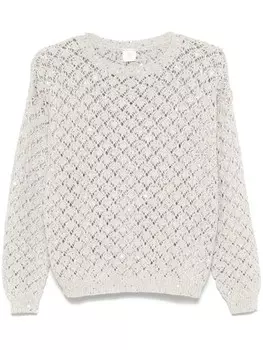 Свитер Eleventy с пайетками, серый