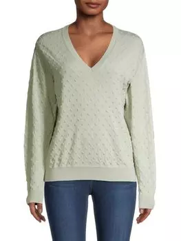 Свитер Elie Tahari с V-образным вырезом, sage