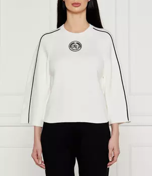 Свитер Elisabetta Franchi Regular Fit, белый