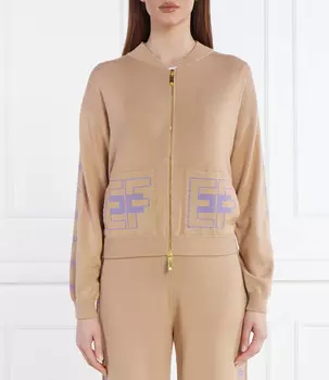 Свитер Elisabetta Franchi Regular Fit, бежевый