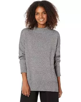 Свитер Elliott Lauren Cotton Cashmere Mock Neck Sweater with Side Pockets, цвет Speckle