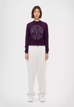 Свитер EMBLEM LUREX Versace, фиолетовый