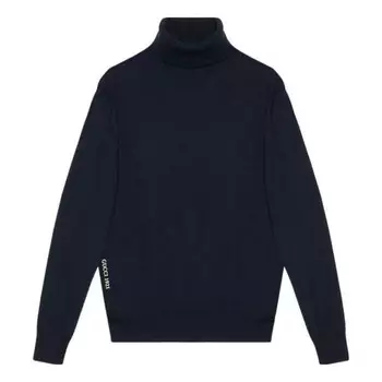 Свитер embroidery wool sweater 'dark blue' Gucci, синий