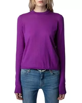 Свитер Emma из мериносовой шерсти Zadig & Voltaire, цвет Purple
