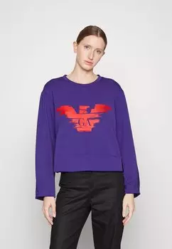 Свитер Emporio Armani, фиолетовый