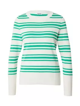 Свитер Esprit, цвет Green/White