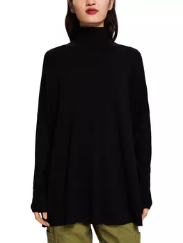 Свитер ESPRIT Rollkragen, черный