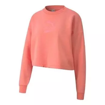 Свитер evide logo sweatshirt 'pink' Puma, розовый