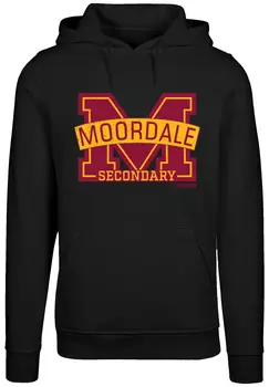 Свитер F4NT4STIC Hoodie Sex Education Moordale Cracked M Logo2 Netflix TV Series, черный