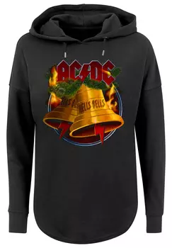 Свитер F4NT4STIC Oversized Hoodie ACDC Christmas Weihnachten Hells Bells, черный