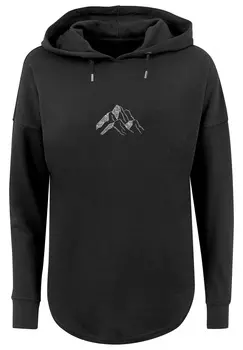 Свитер F4NT4STIC Oversized Hoodie Mountain Berge Urlaub Winter Schnee Ski, черный