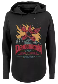 Свитер F4NT4STIC Oversized Hoodie Stranger Things Demogorgon Poster Netflix TV Series, черный