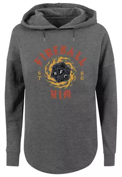 Свитер F4NT4STIC Oversized Hoodie Stranger Things Fireball Dice 86 Netflix TV Series, цвет charcoal