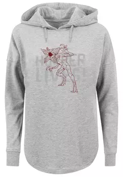 Свитер F4NT4STIC Oversized Hoodie Stranger Things Hoppers Live Netflix TV Series, серый