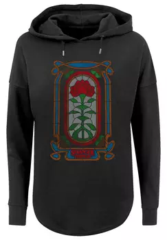 Свитер F4NT4STIC Oversized Hoodie Stranger Things Rose Window Netflix TV Series, черный
