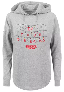 Свитер F4NT4STIC Oversized Hoodie Stranger Things, серый
