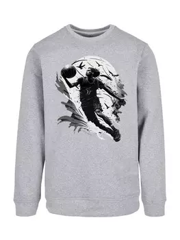 Свитер F4NT4STIC Sweatshirt Basketball Spieler, серый