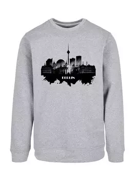 Свитер F4NT4STIC Sweatshirt Cities Collection - Berlin skyline, серый