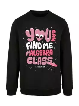 Свитер F4NT4STIC Sweatshirt Sex Education Algebra Class Netflix TV Series, черный