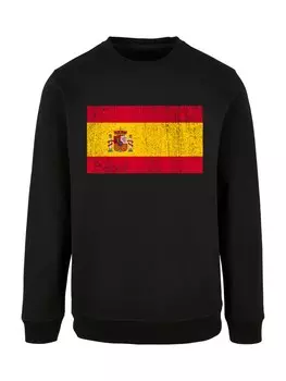 Свитер F4NT4STIC Sweatshirt Spain Spanien Flagge, черный