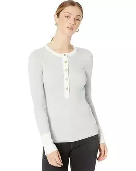 Свитер Faherty Mikki Henley, цвет Neutral Color-Block