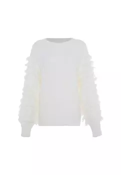 Свитер faina, белый