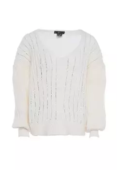 Свитер faina, белый