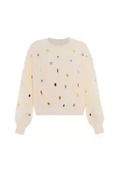 Свитер faina, белый