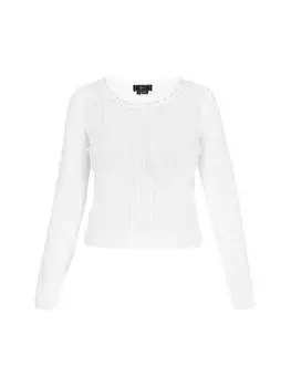 Свитер faina, белый