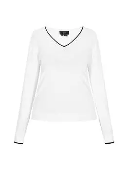 Свитер faina, белый