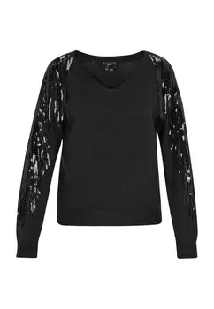 Свитер faina, черный